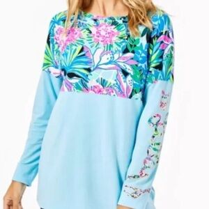 Lilly pulitzer finn top in onyx, you me and giraffee size small